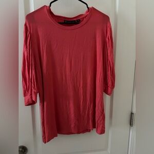 New York & Company Coral Long Sleeve Top